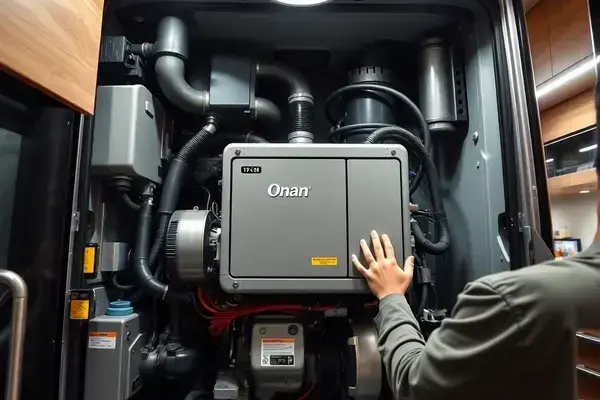 Complete generator system overhaul on Class A motorhome