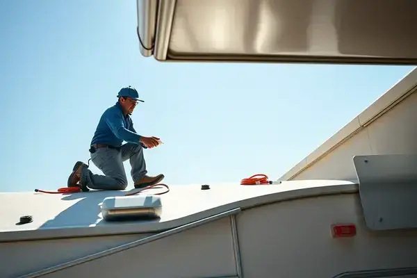 Roof sealing and weatherproofing project